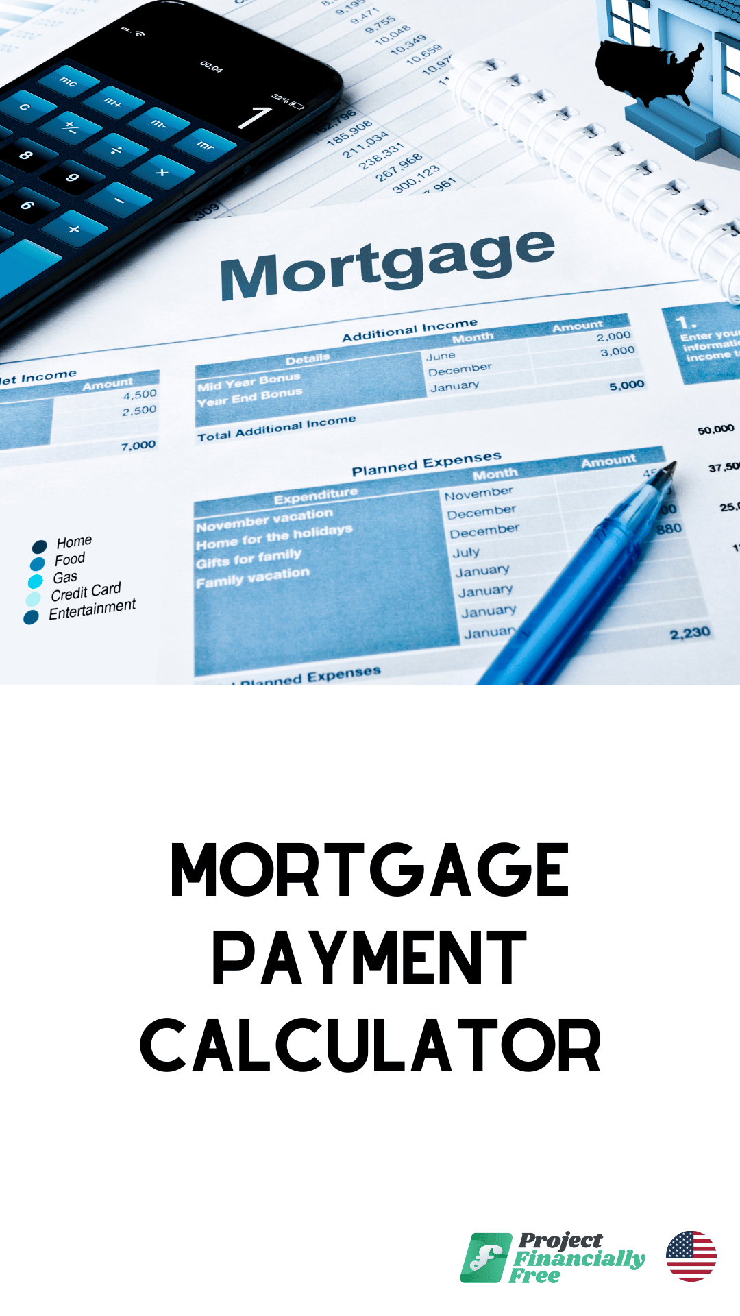 Mortgage payment calculator vertical